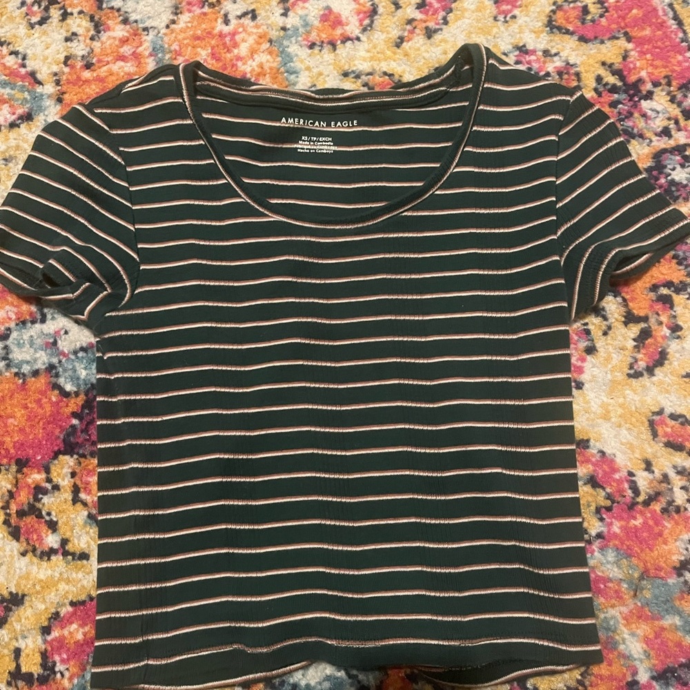 striped crop top